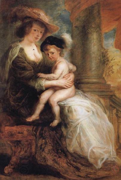 Peter Paul Rubens Helene Fourment and her Eldest Son Frans China oil painting art